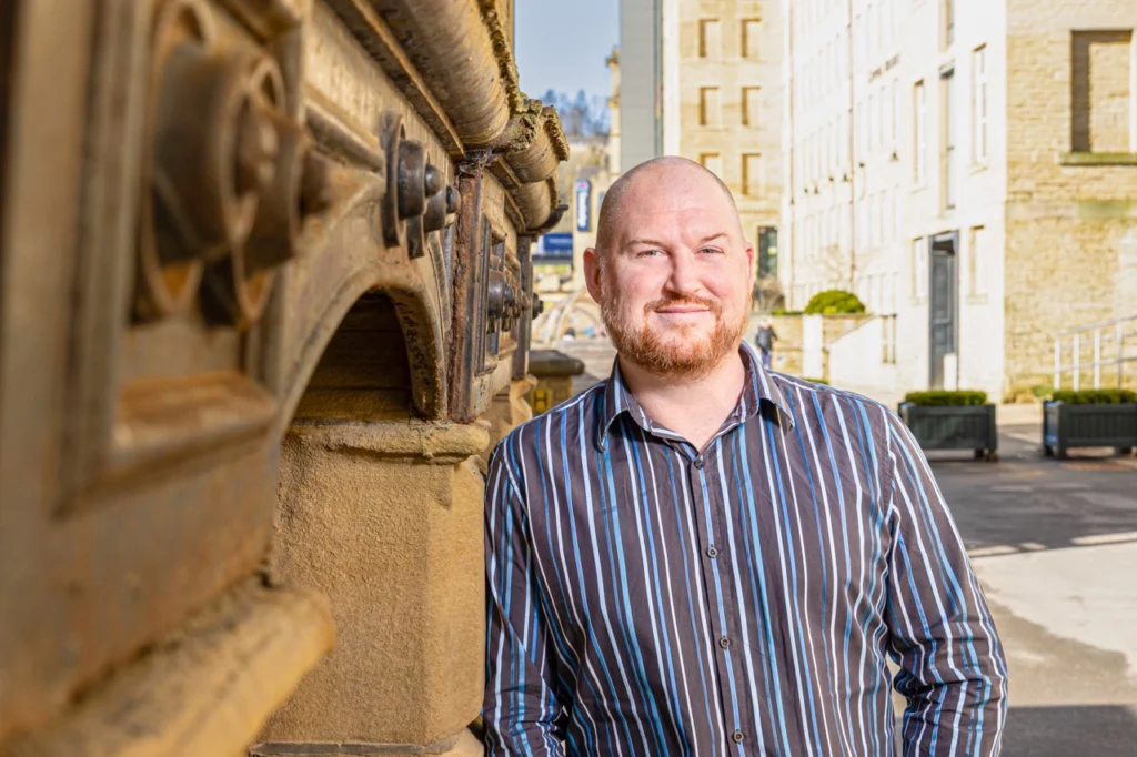 Mans Headshot Photo on Background Shot by Danny Thompson Photography